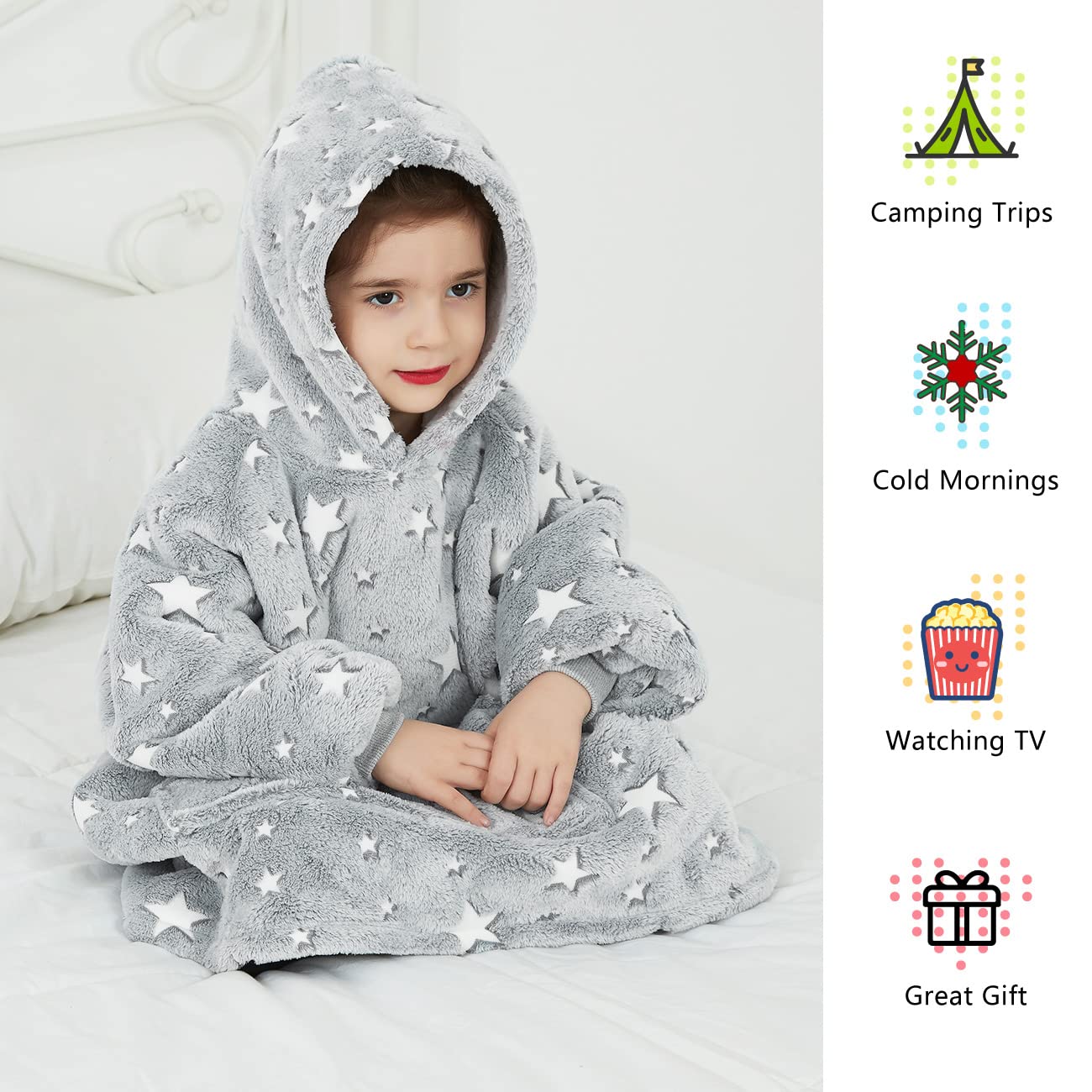 KFUBUO hood detail doubling as pillow for comfortable napping benefit