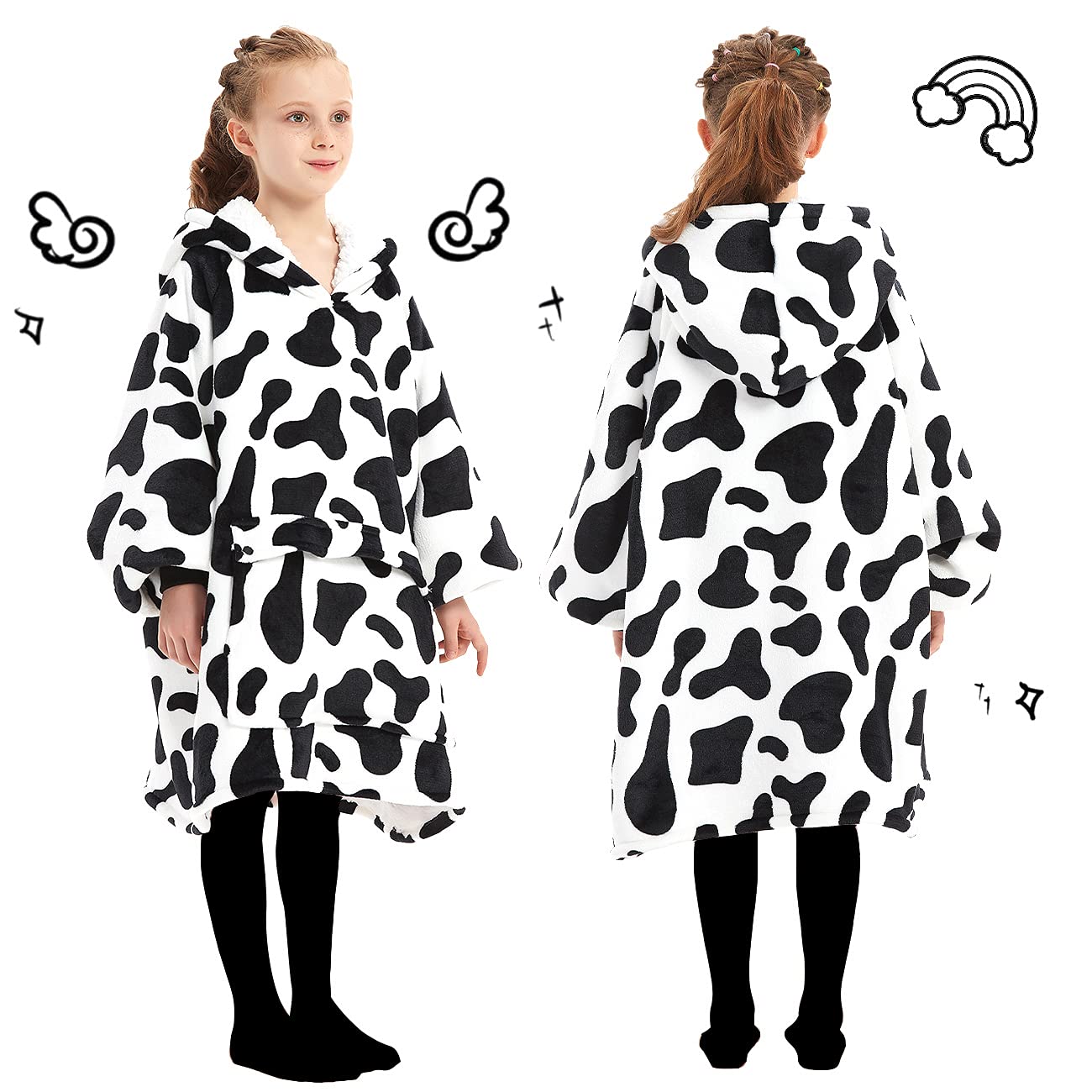 KFUBUO oversized hood used as pillow for extra neck support