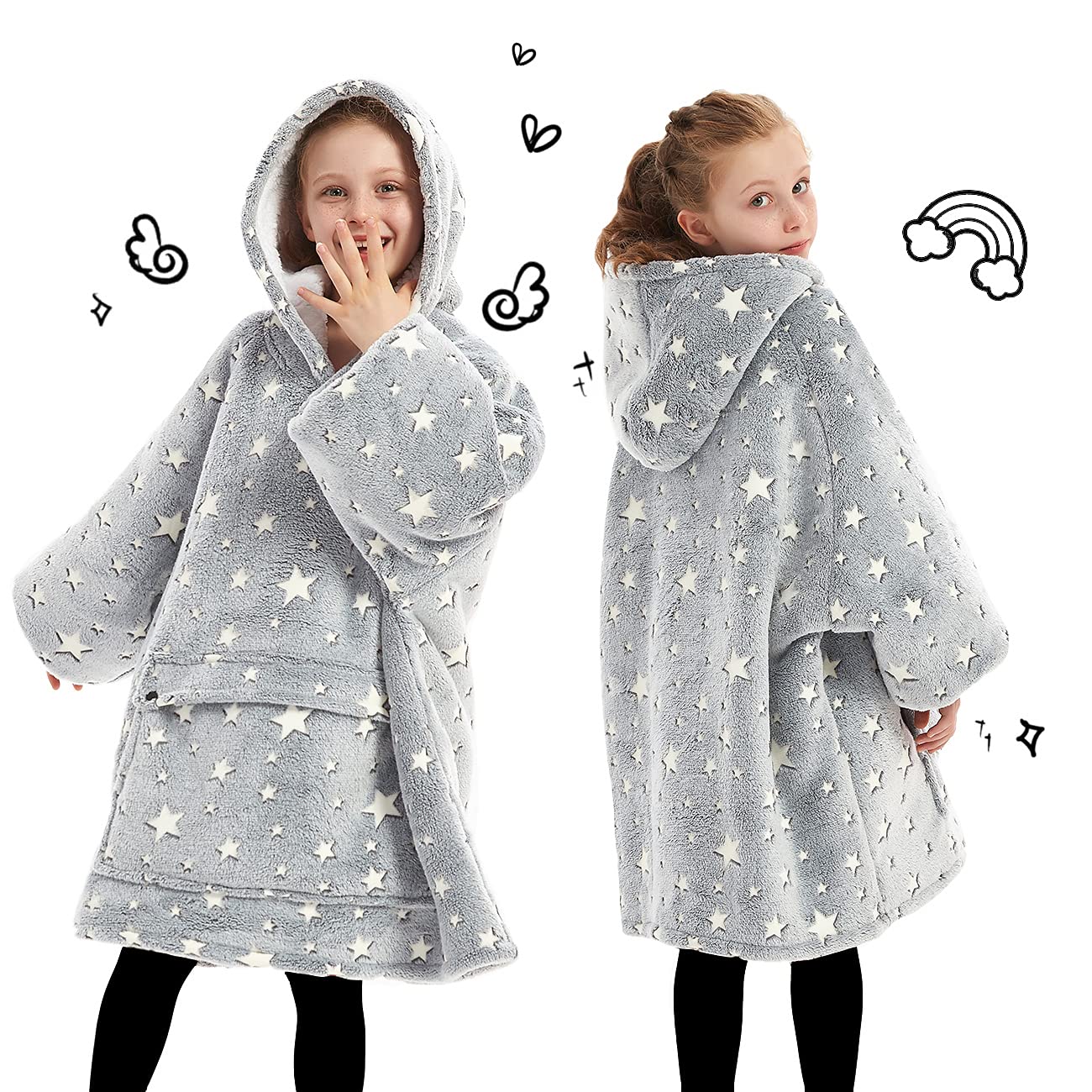 KFUBUO oversized hood close-up providing warmth and head comfort