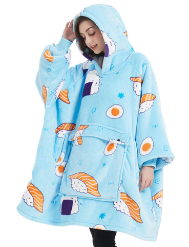 KFUBUO label and sushi print closeup showing pattern clarity and quality