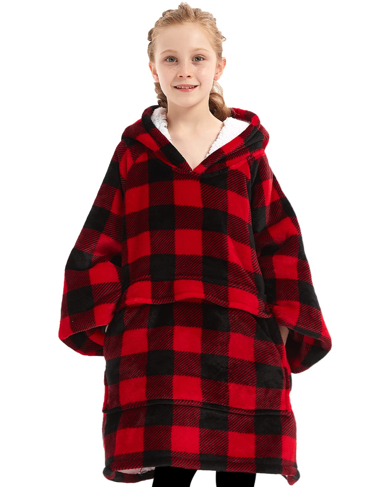 KFUBUO plaid fabric pattern detail shows soft texture and attractive design