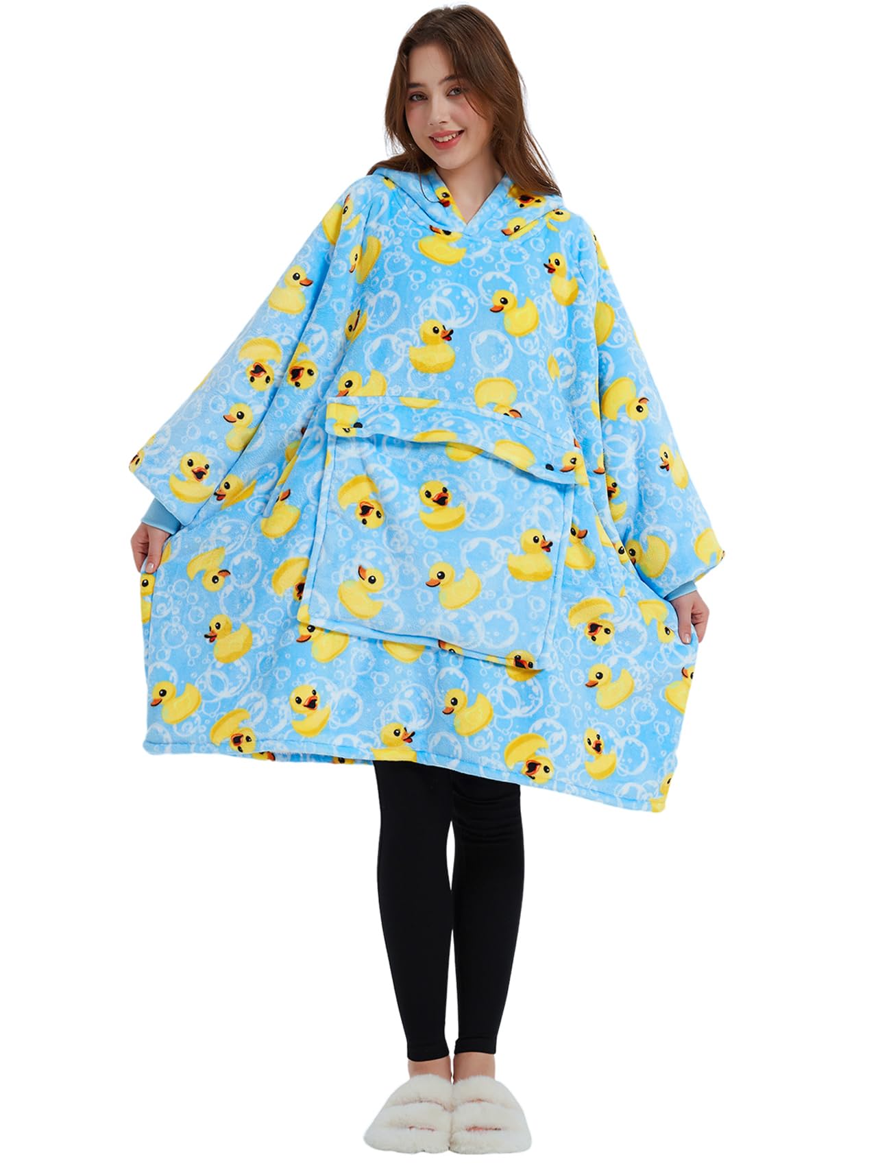 KFUBUO size comparison showing roomy 6XL-equivalent fit and coverage
