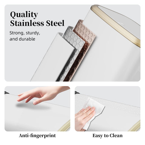 KHMMGK stainless finish resisting fingerprints for tidy appearance