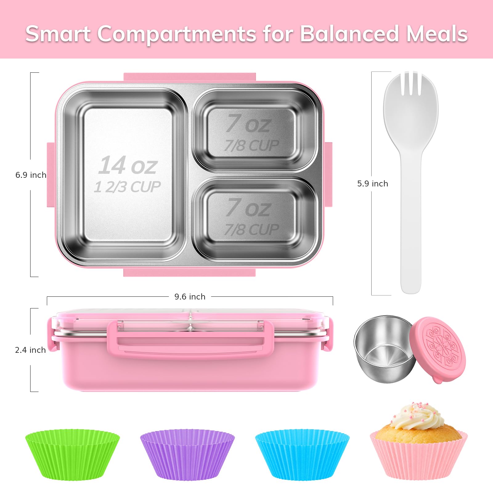 KHOXU open bento with separated meals showing organization and spill prevention