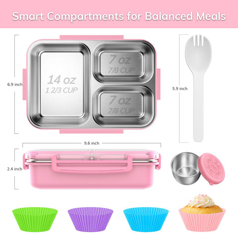 KHOXU open bento with separated meals showing organization and spill prevention