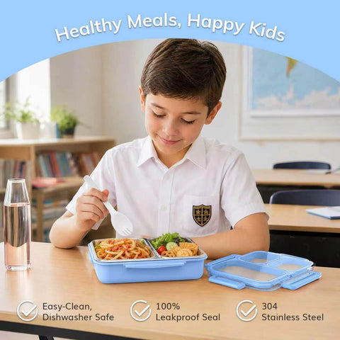 KHOXU stainless sauce cup and fork included for convenient dressing and eating