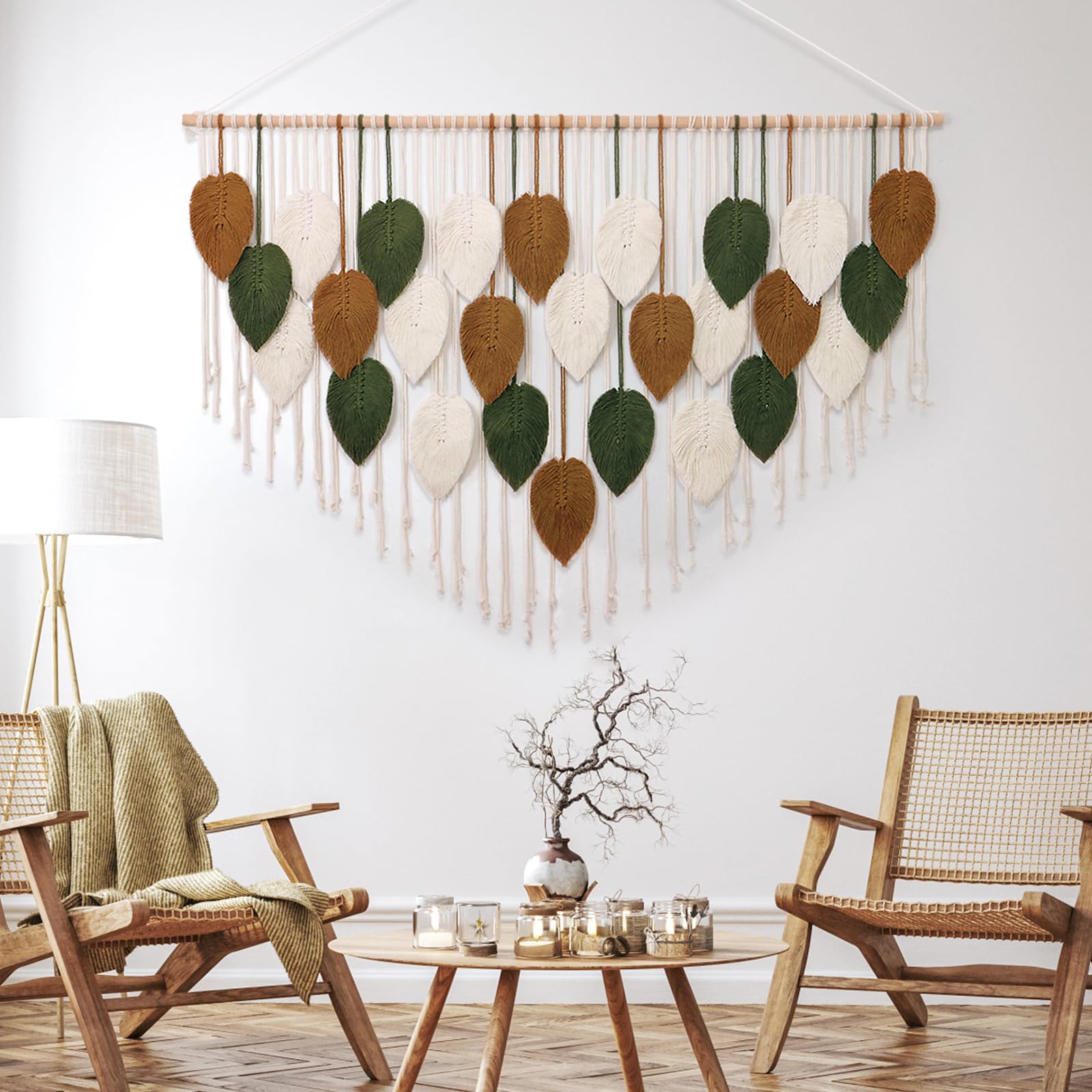 KHOYIME wooden rod assembly showing splice rods for flexible hanging