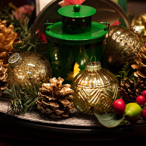 KI Store finial ornament detail showing elongated shape and luxe finish