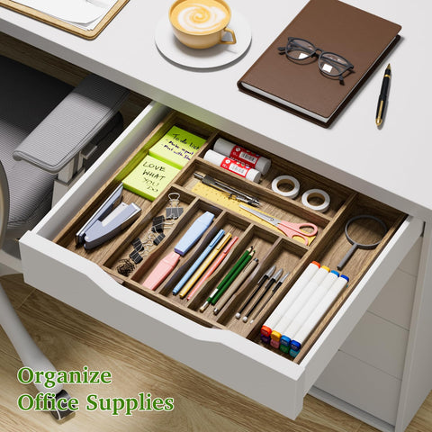 Kiasthome organizer with cutlery arranged for quick visual access