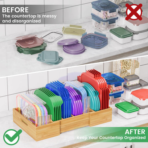 Kiasthome next to common lids to show scale and usable capacity