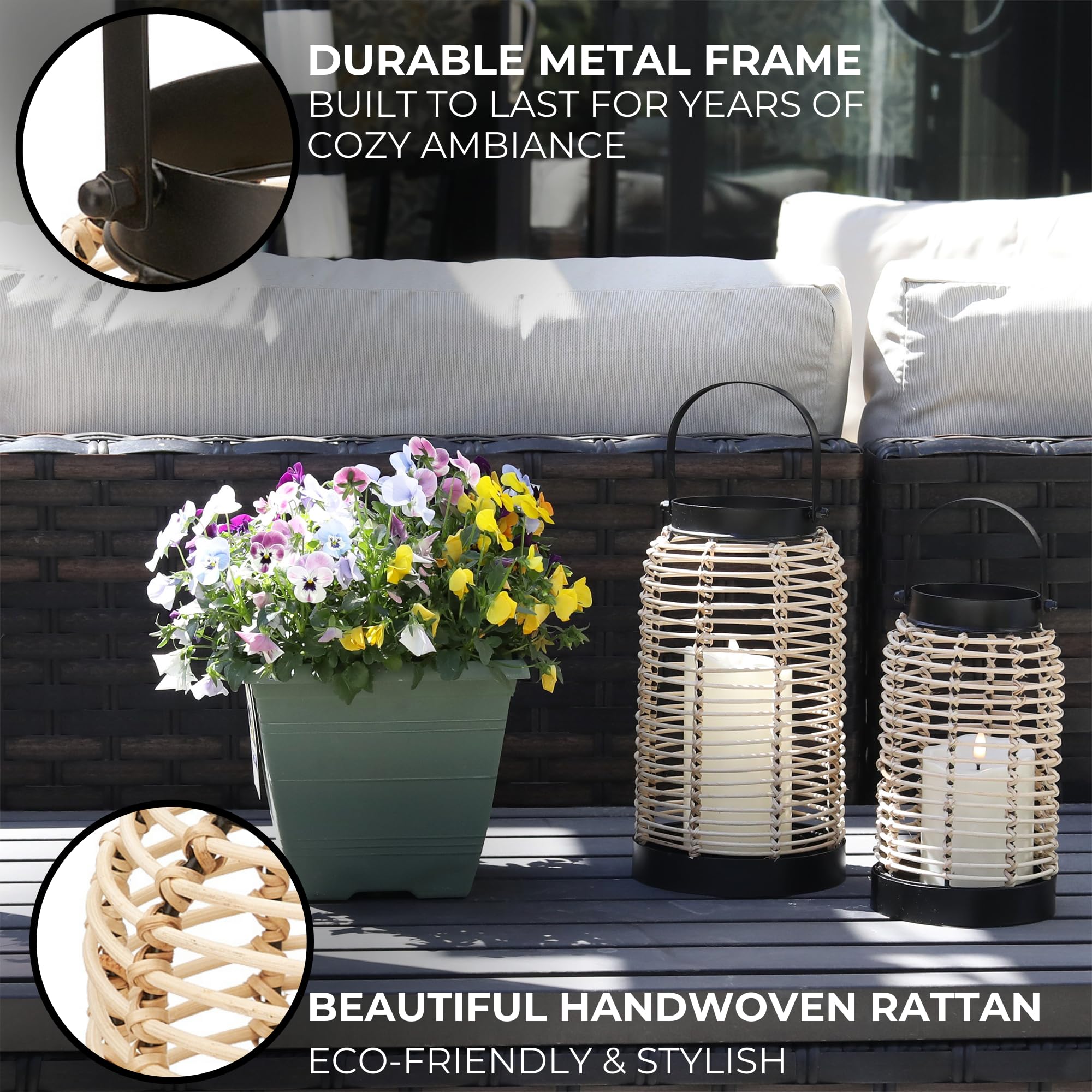 KIBAGA metal frame detail showing sturdy construction and modern contrast