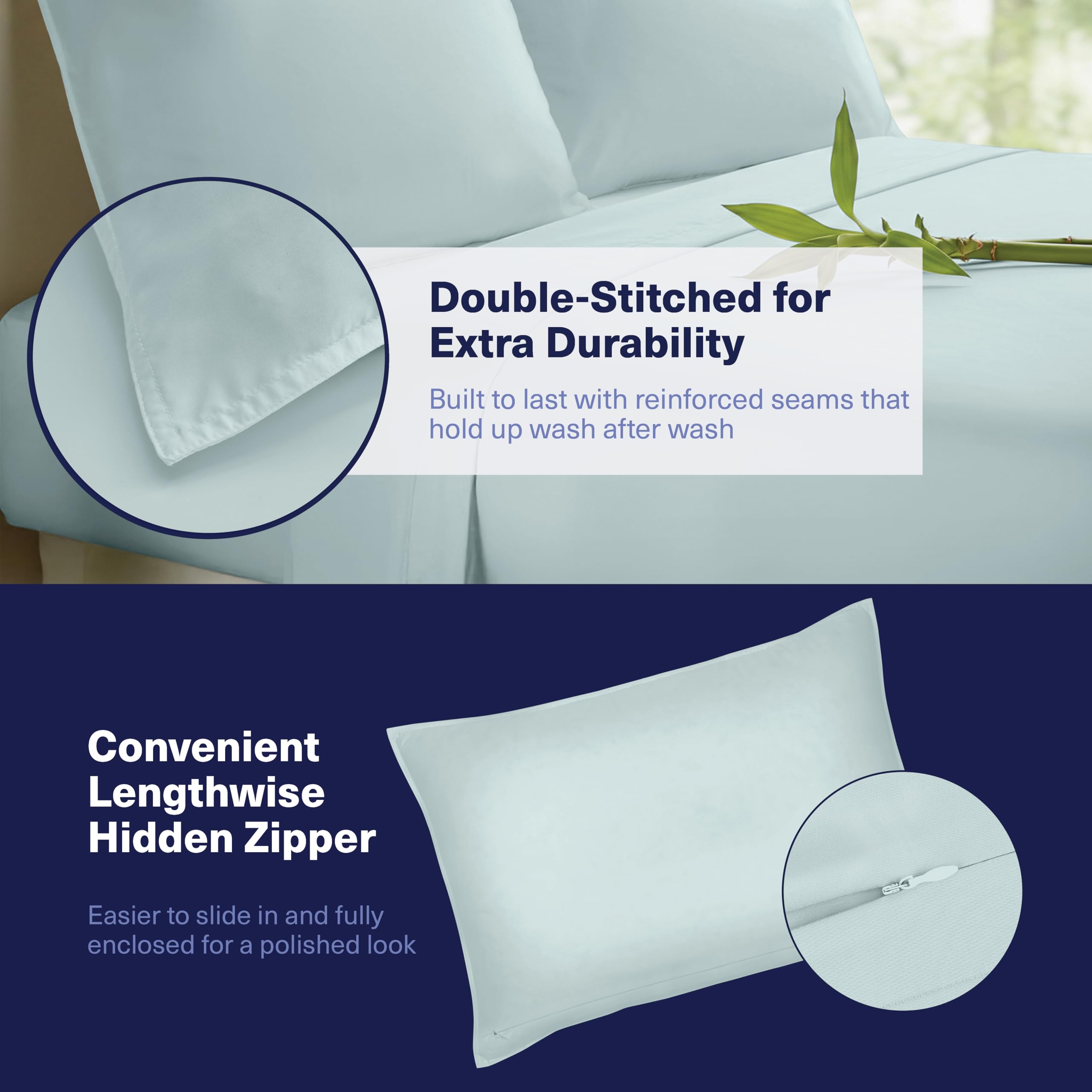 Kickoff Home sheets styled on king bed create calm sleep atmosphere