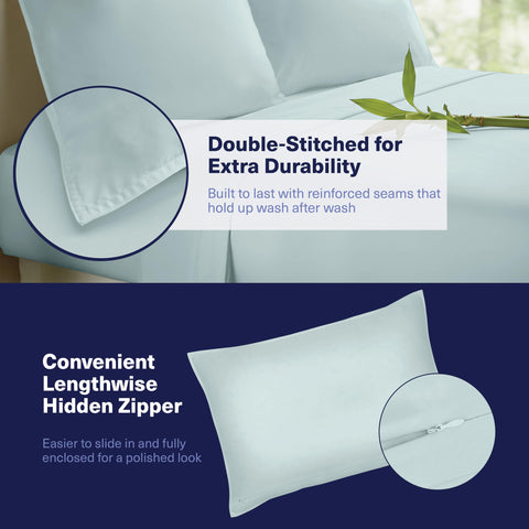 Kickoff Home sheets styled on king bed create calm sleep atmosphere