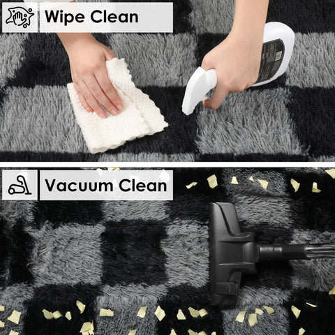 KICMOR rug styled in bedroom providing cozy, polished atmosphere