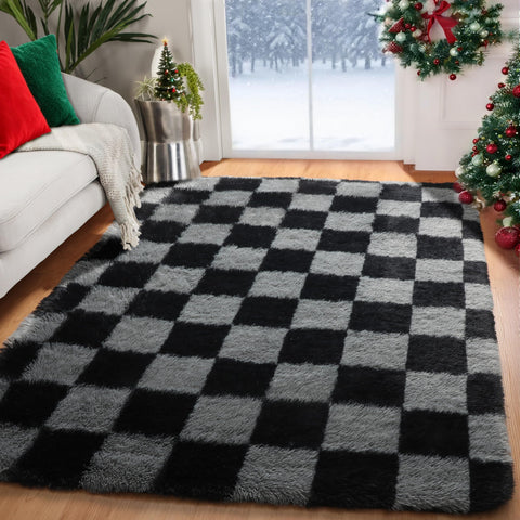 KICMOR folded rug after unpacking showing quick recovery and easy setup
