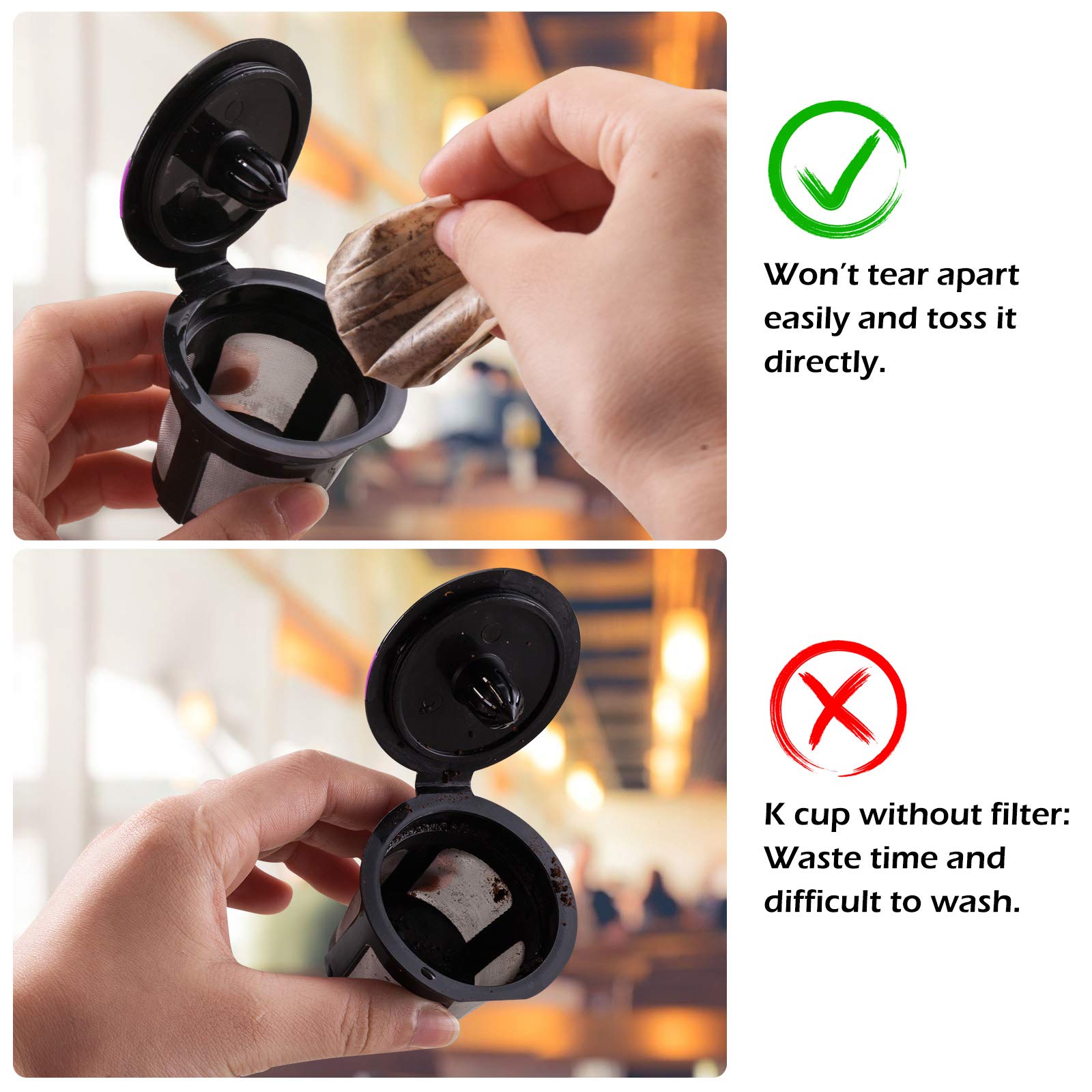 Kicovitifa size comparison beside ruler showing standard K-Cup fit