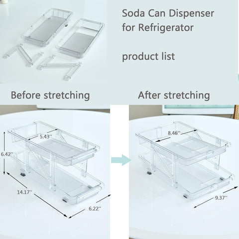 Kiencyluky stacked double-layer in fridge illustrating doubled capacity benefit