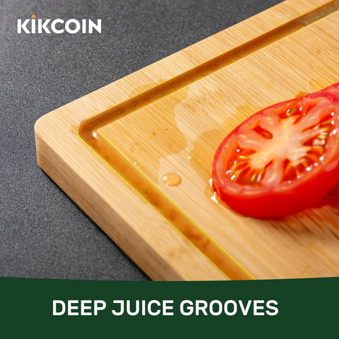 Kikcoin anti-slip silicone feet under board for stable, safe food prep