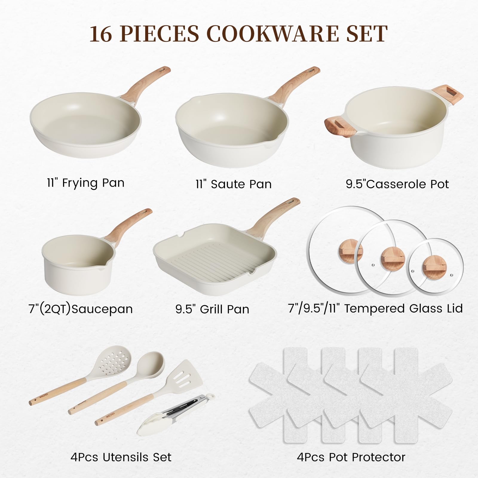 Kikcoin ceramic surface texture detail demonstrating smooth nonstick release