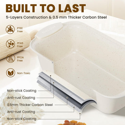 Kikcoin stacked cookie sheets highlighting space-saving storage and organized cabinets