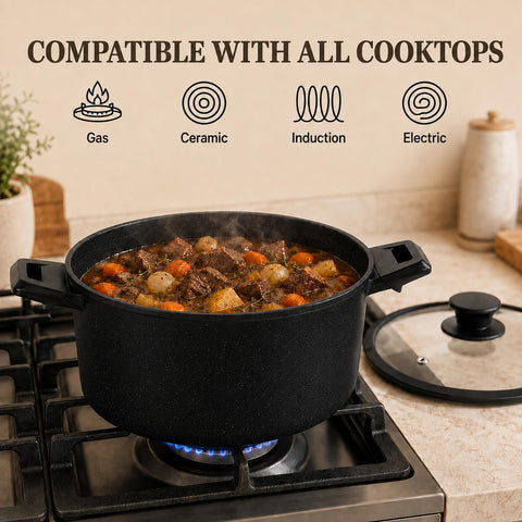 Kikcoin grill pan searing steak to show even heat and attractive grill marks