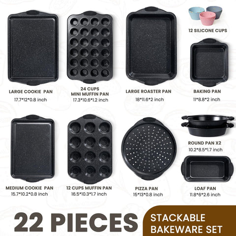 Kikcoin large cookie sheet top view demonstrating flat nonstick surface for even baking