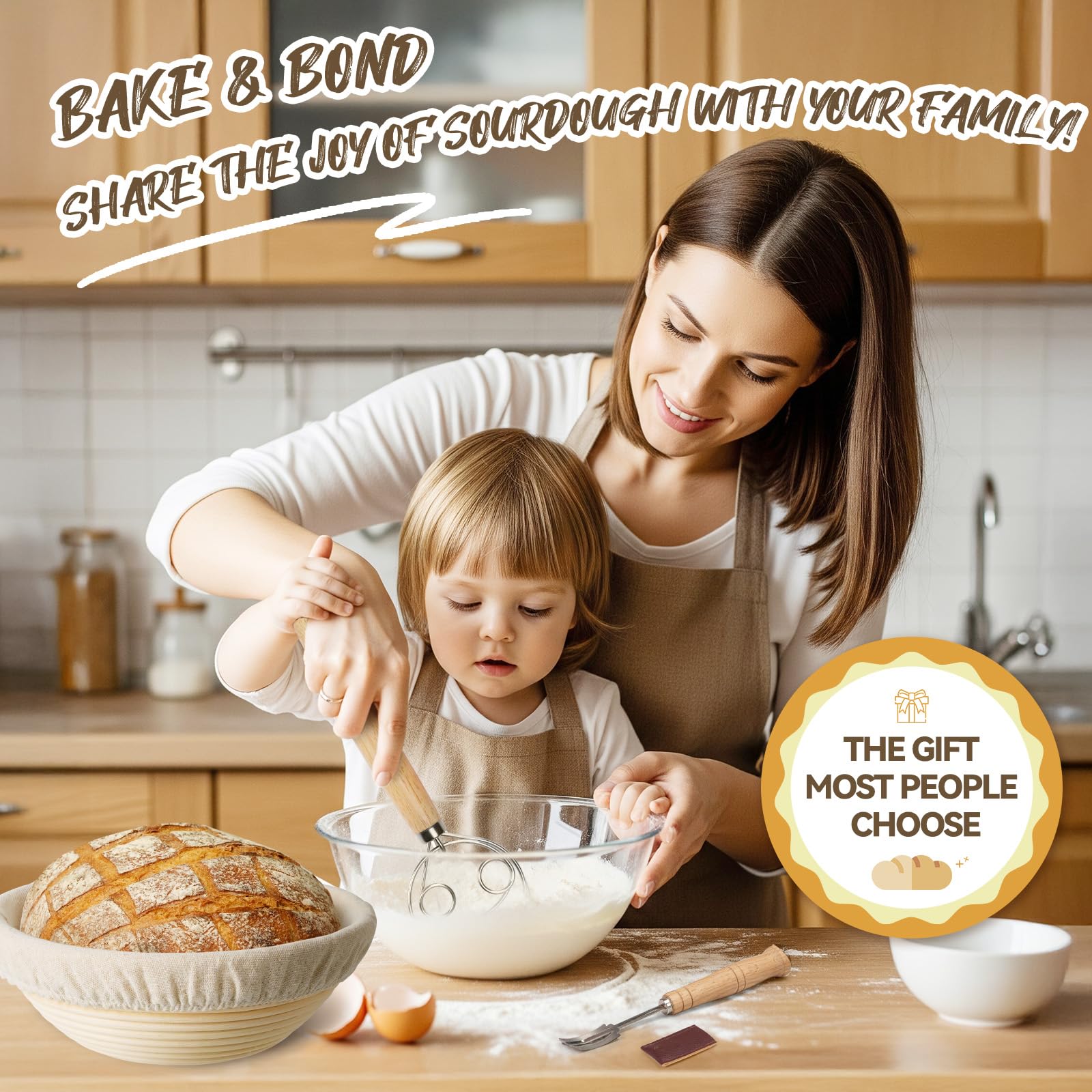 Kikcoin proved sourdough loaves in bannetons illustrating improved shaping and rise