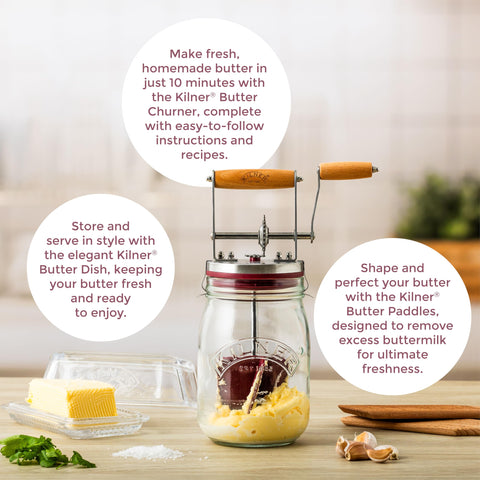 Kilner silicone paddle close-up highlighting gentle mixing and durability
