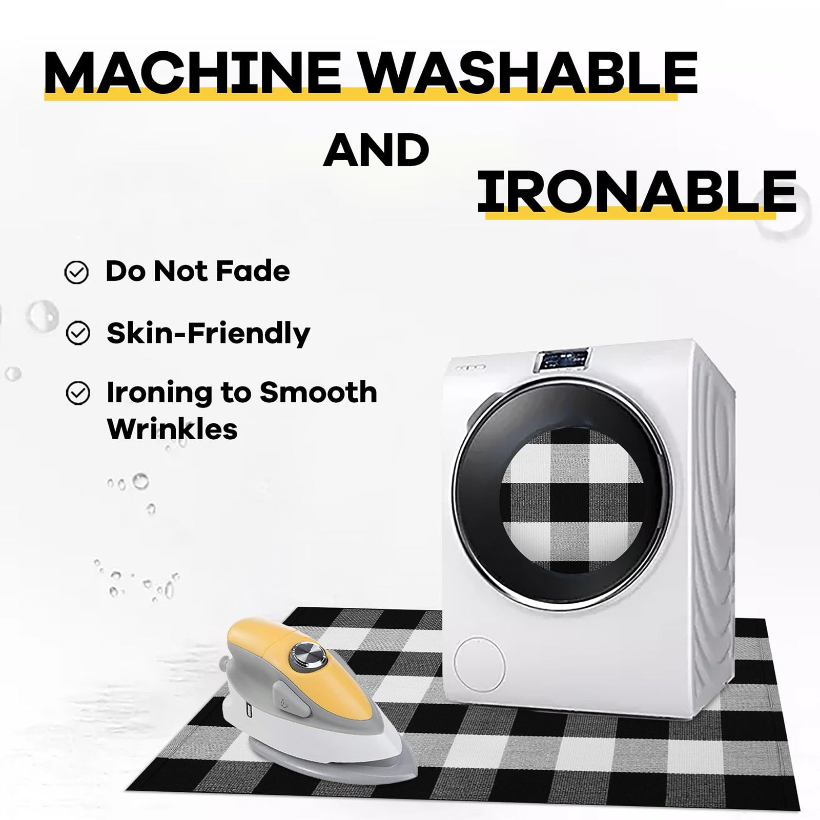 KILOCOCO material label close-up showing cotton-polyester blend benefit