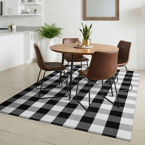 KILOCOCO rolled rug beside tape measure showing true 4x6 size benefit