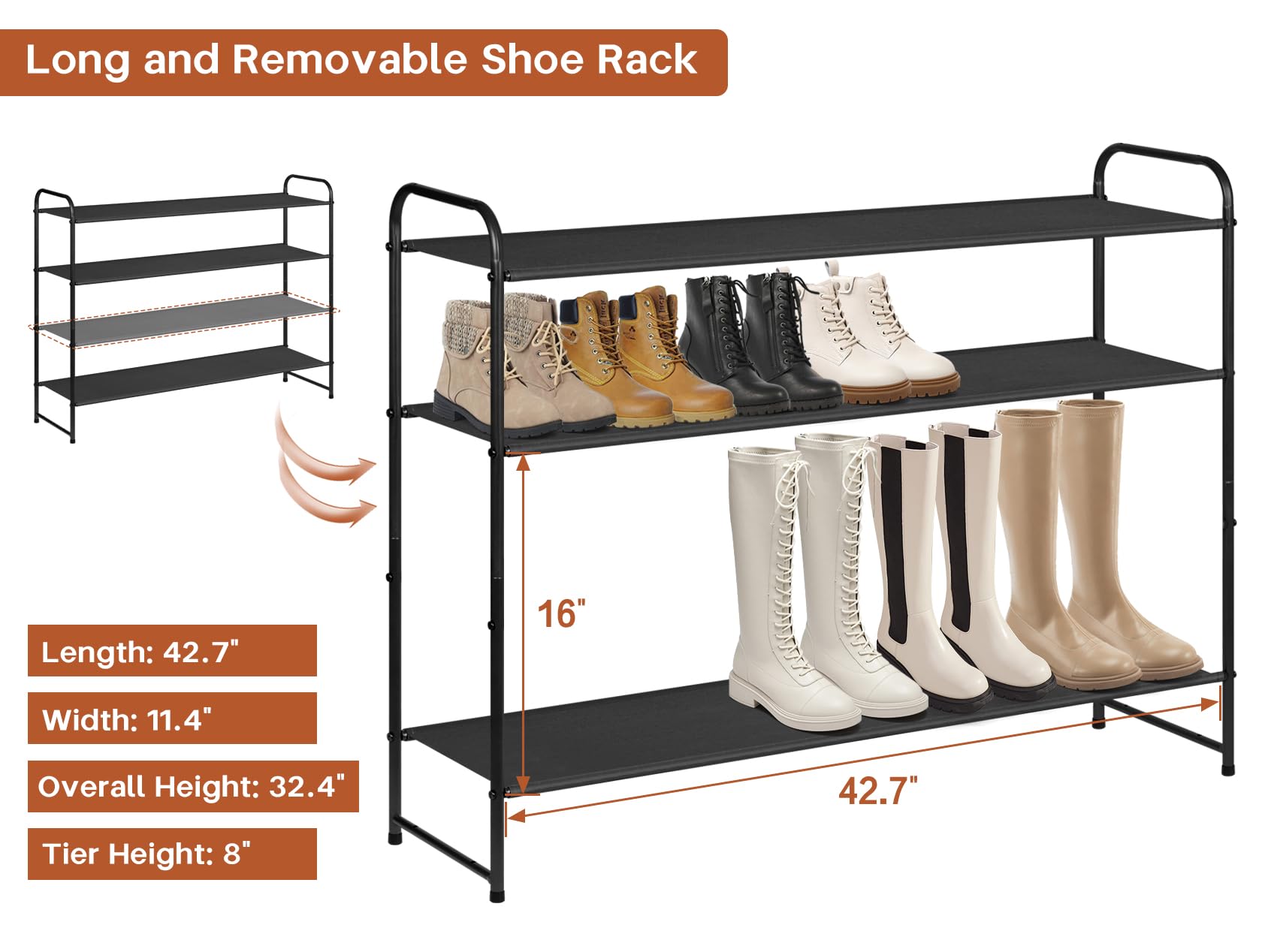 KIMBORA top row holding knee-high boots to show tall boot compatibility