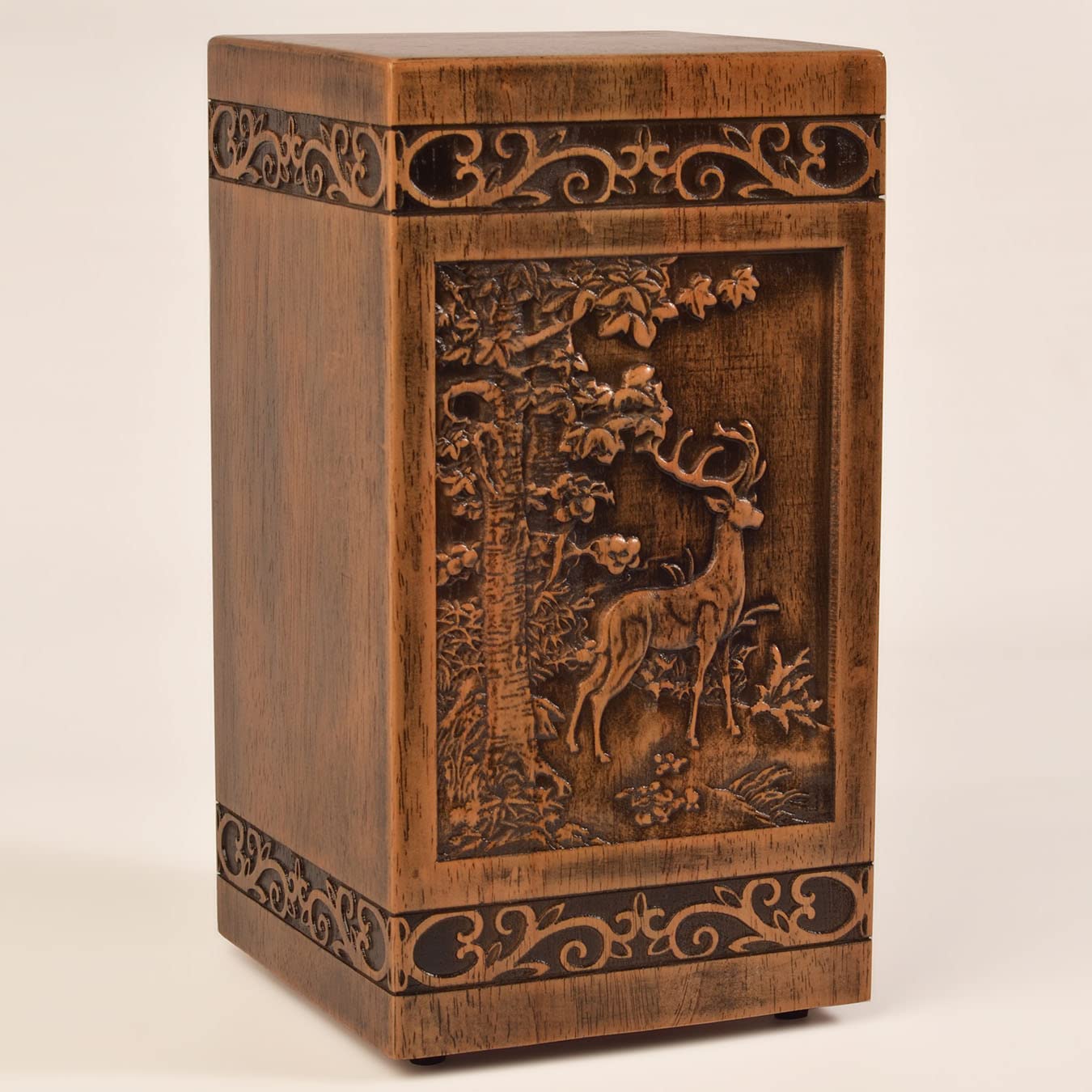 KIMNAG detailed carving close-up highlighting hand-crafted finish benefit