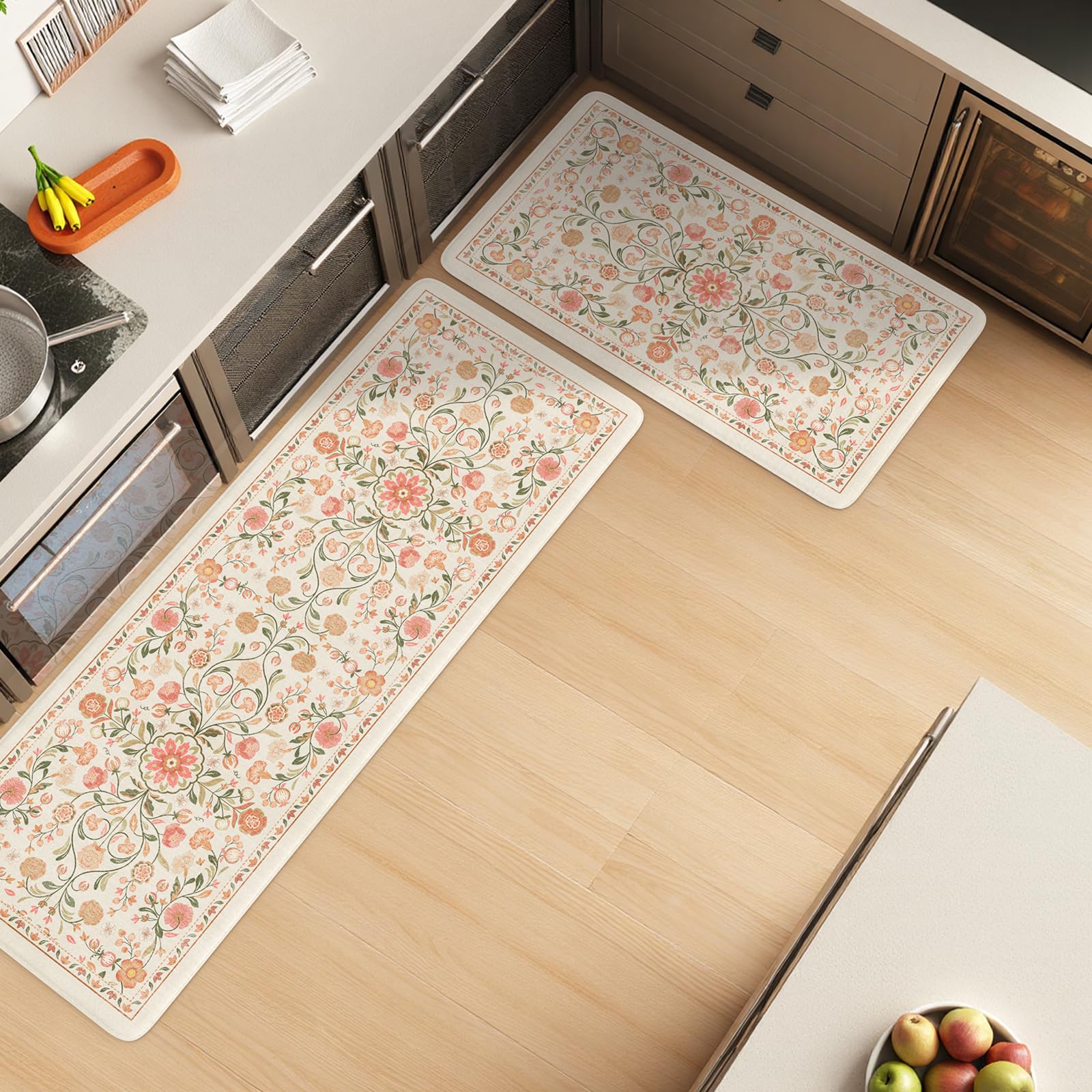 KIMODE mat border and floral pattern detail adding vintage-boho decor