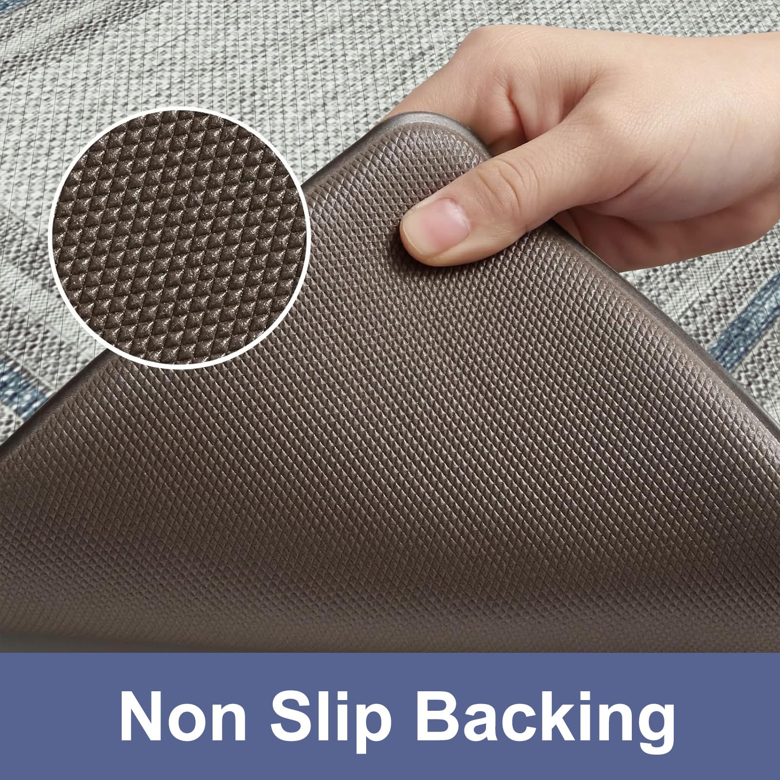 KIMODE mat under sink in use providing standing comfort benefit