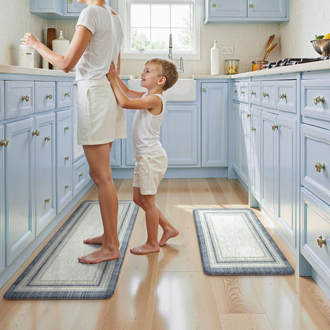 KIMODE mat in farmhouse kitchen showing style and comfort benefit
