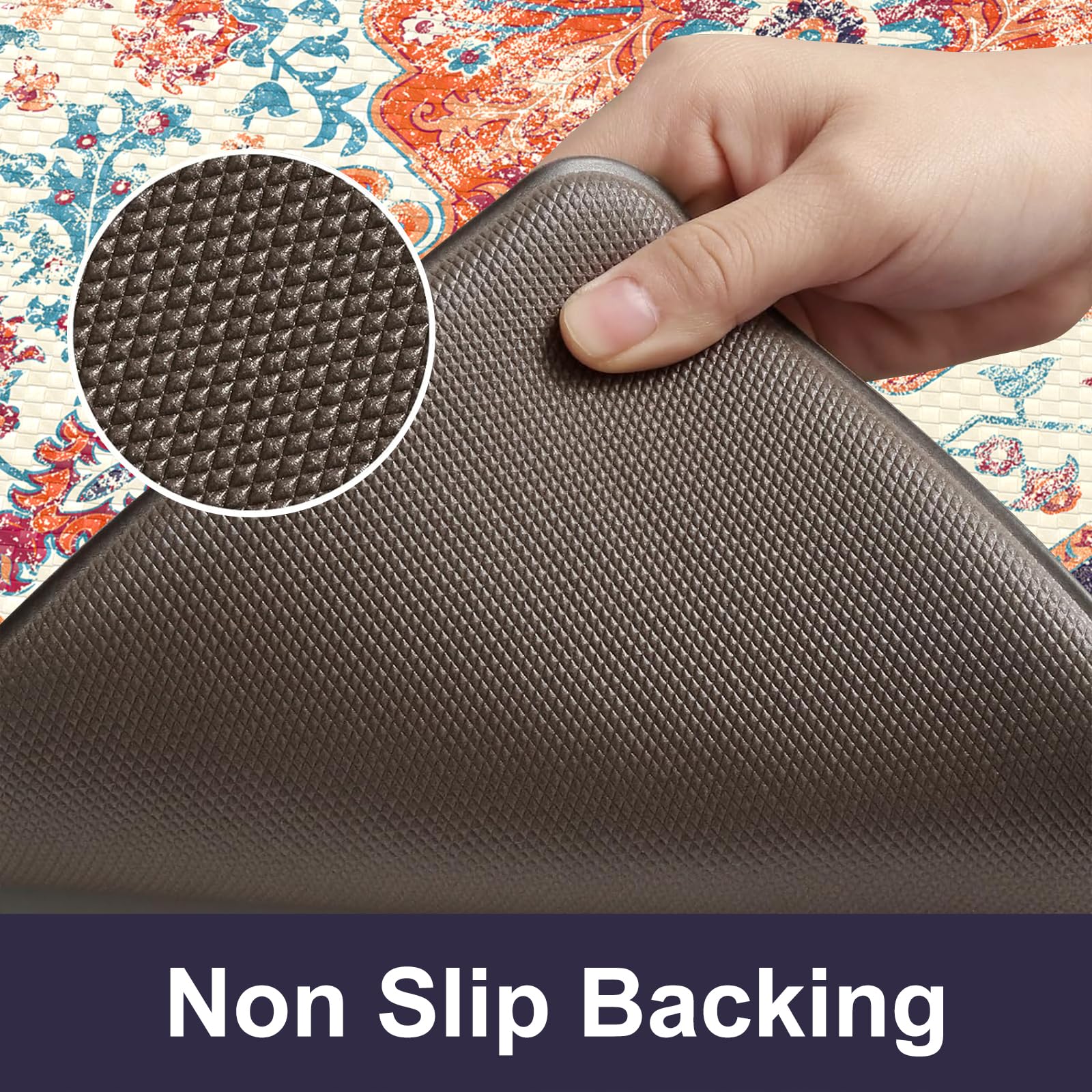 KIMODE two mats placed by stove demonstrating comfort while cooking