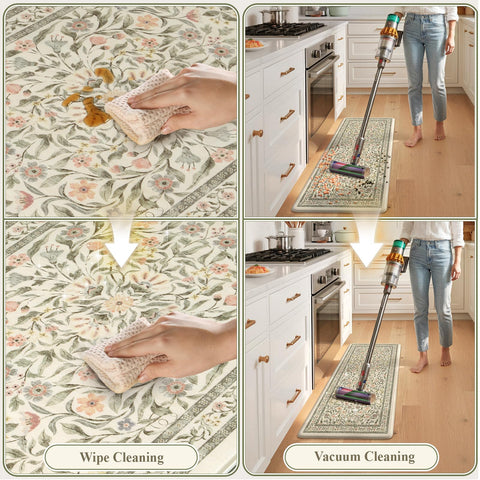 KIMODE mat placed at sink in use demonstrating comfort while washing dishes