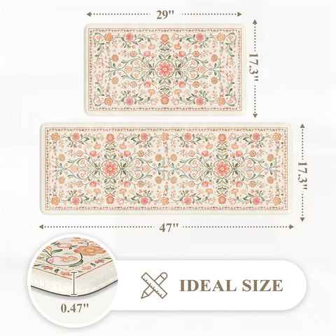 KIMODE small mat positioned by sink protecting floor and easing standing