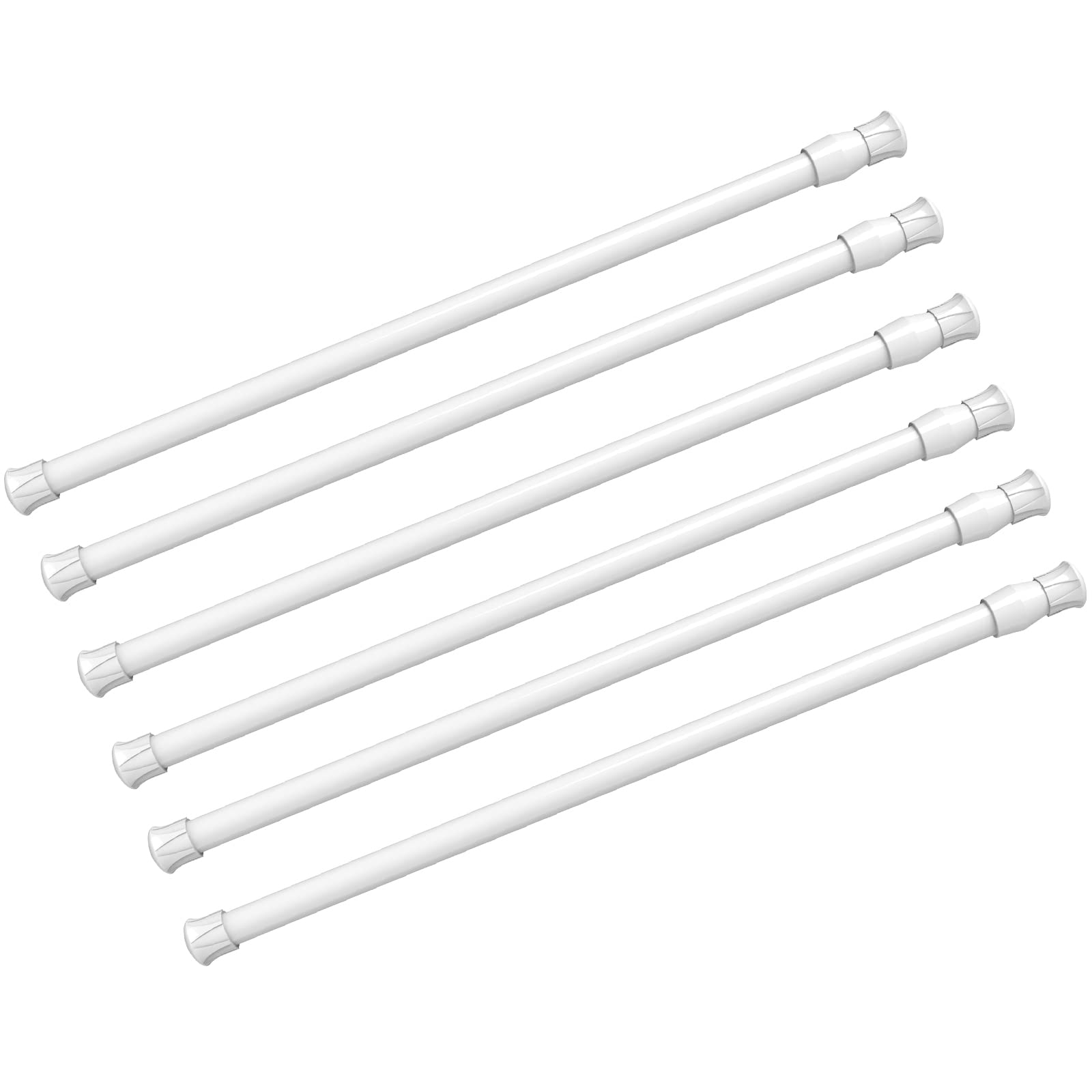 kimwason front package showing six tension rods and benefits of no-drill install