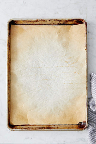 King Arthur parchment under baked cookies showing clean release benefit