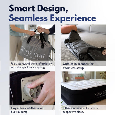 King Koil in bedroom lifestyle showing guest-ready appearance