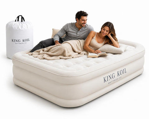King Koil valve controls close-up for precise firmness benefit
