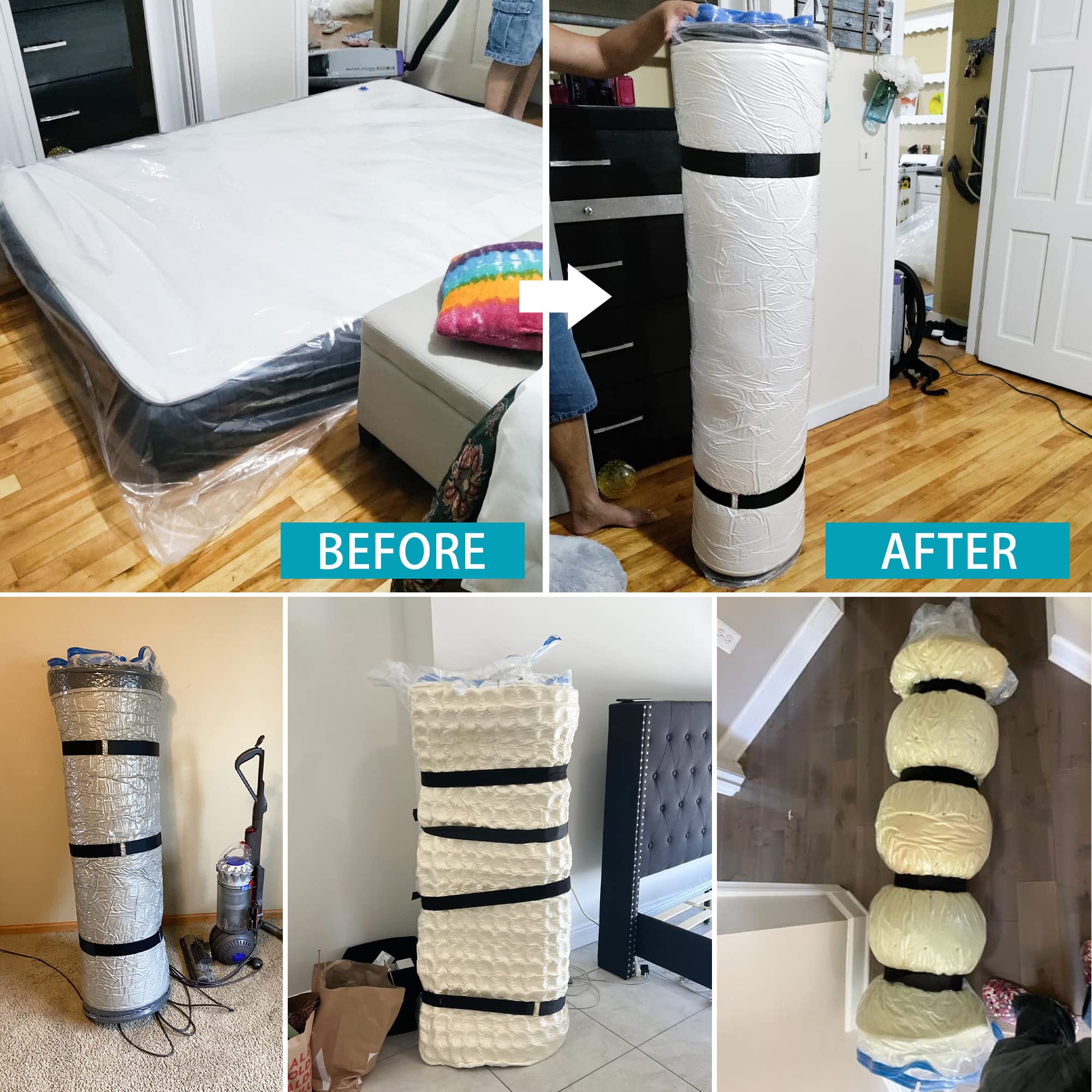 King Mattress Vacuum Bag 7-layer material texture resists punctures and moisture
