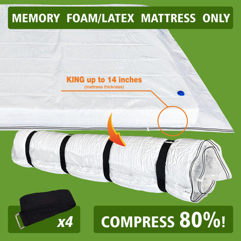 King Mattress Vacuum Bag leak-proof valve close-up for quick vacuuming