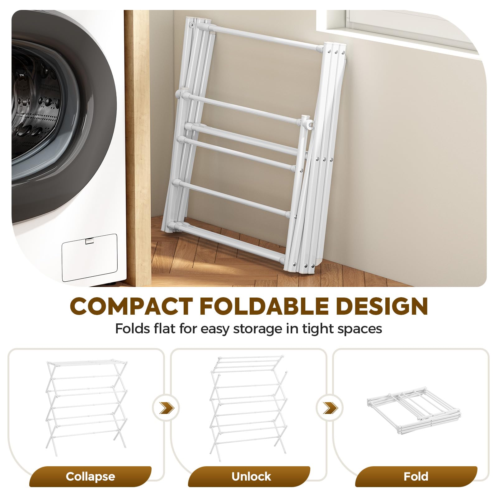 KINGBOARD side profile with 11 bars extended showing increased drying area