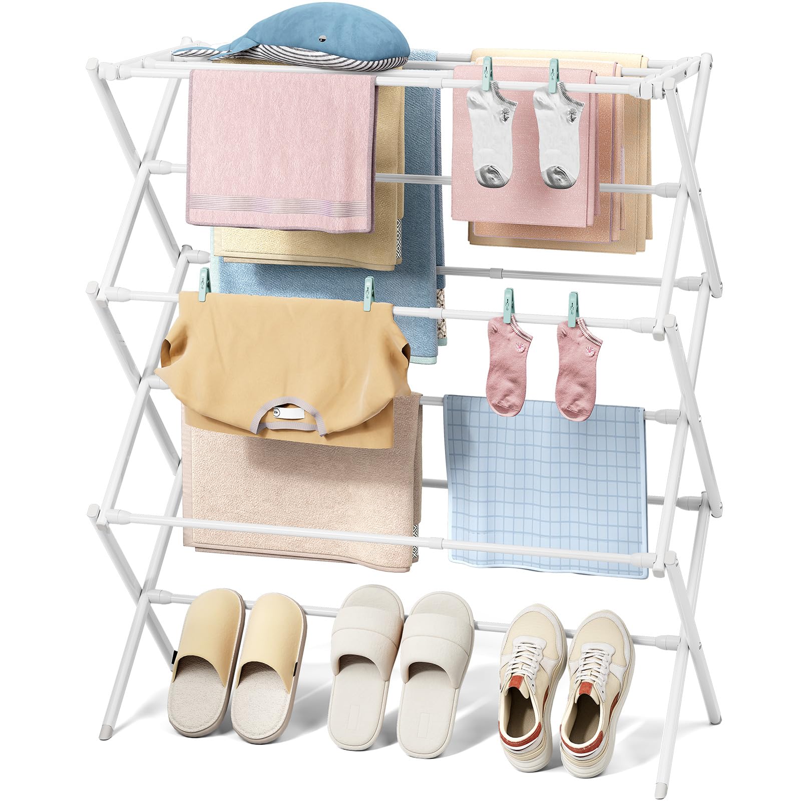 KINGBOARD front view showing folded and extended positions for space-saving