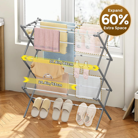 KINGBOARD side profile extended displaying increased hanging space benefit