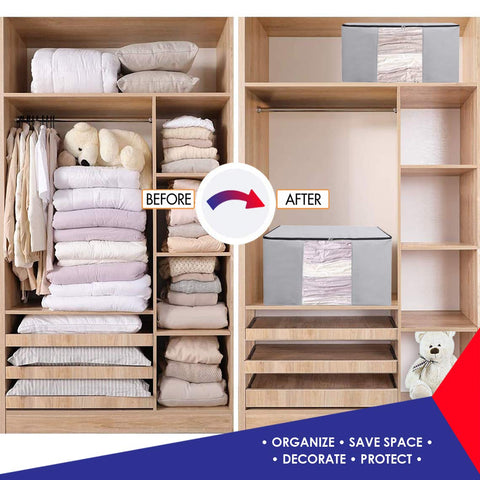 Kingdom Home size comparison under bed illustrating fit and under-bed storage benefit