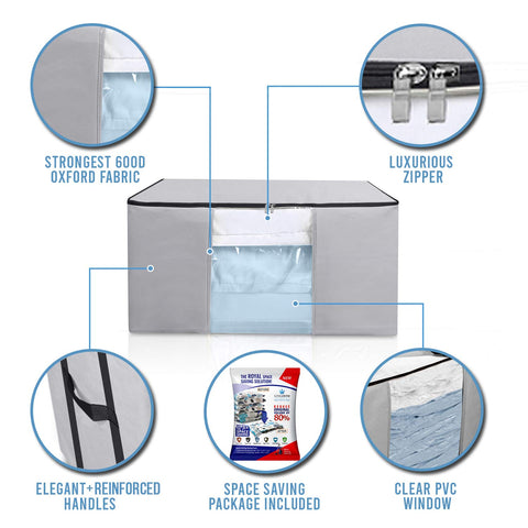 Kingdom Home tote clear window showing contents for quick identification benefit