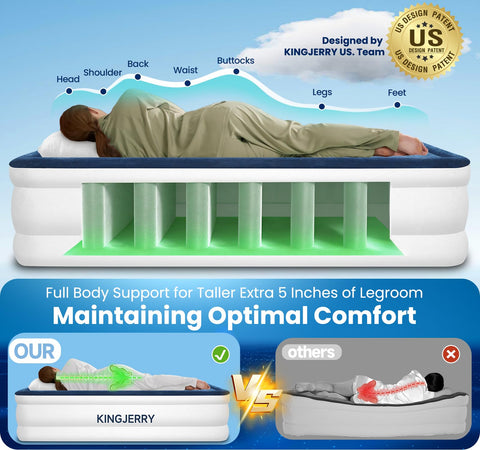KINGJERRY underside PVC core and seams for leak-resistant durability